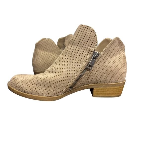 Universal Thread Side Zipper Booties Light Tan Size 6 - Picture 4 of 8